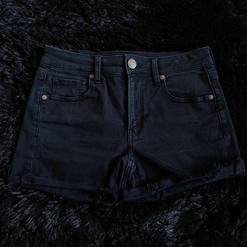 PACSUN BLACK HIGH RISE SHORT